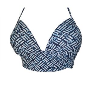 Aerie Bikini Top Halter Women’s Size Medium Aqua Blue New